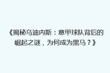 《揭秘乌迪内斯:意甲球队背后的崛起之谜,为何成为黑马?》