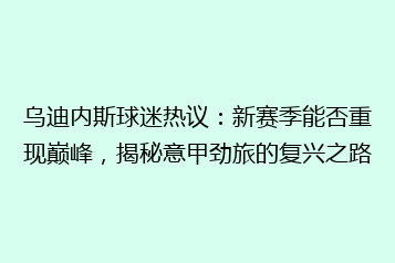 乌迪内斯球迷热议:新赛季能否重现巅峰,揭秘意甲劲旅的复兴之路