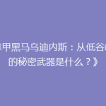 《意甲黑马乌迪内斯：从低谷崛起的秘密武器是什么？》